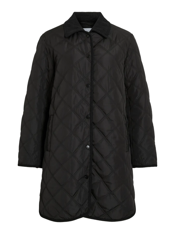 Vila Quila L/S Corduroy Quilt Long Jacket - Back