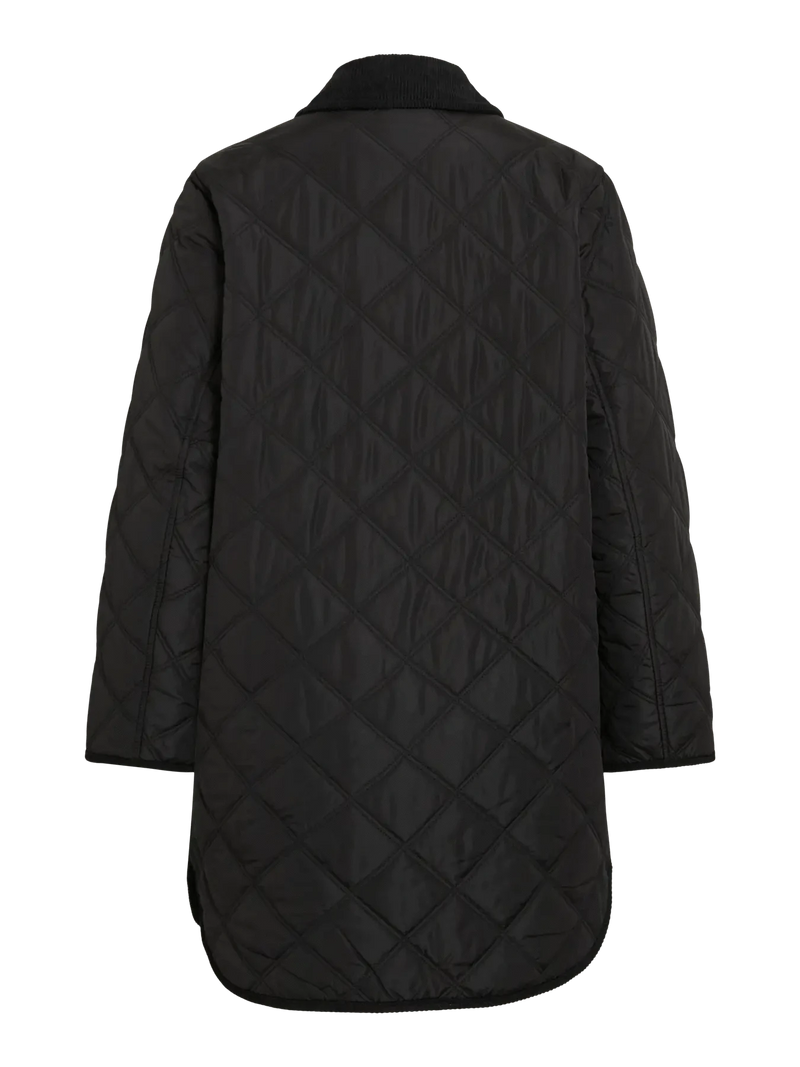 Vila Quila L/S Corduroy Quilt Long Jacket - Back