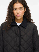 Vila Quila L/S Corduroy Quilt Long Jacket - Back
