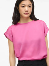 Vila Ellette satin top - Fiji