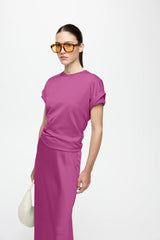Vila Ellette satin top - Fiji