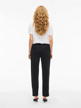 Vila Ellie RW Slim Ankle pants - Black