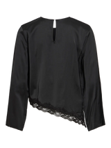 Vila Onara Lace L/S Blouse - Black