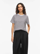 Vila Nora S/S Yd T-shirt - Coffee Bean