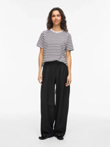 Vila Nora S/S Yd T-shirt - Coffee Bean