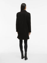 Vila Claudia Button Coat - Black