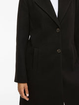 Vila Claudia Button Coat - Black