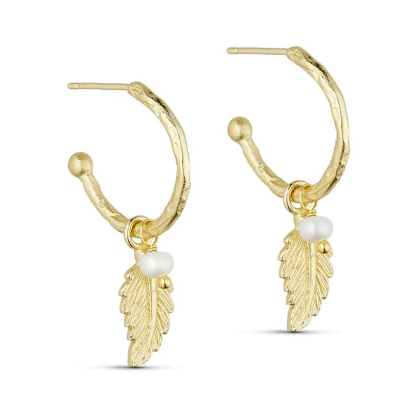 Pure By Nat Linn Hoops W. Pendant