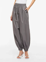 Vila Emilie HW Parachute Pants - Dark Grey
