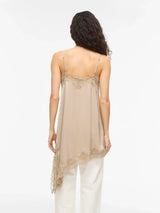 Vila Lacey Strap Dress - Cement