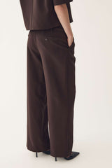 Noella Darryl HW Pants - Chocolate