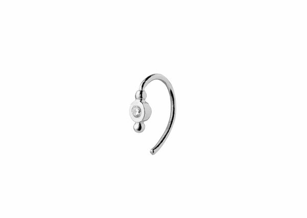 Stine A - Petit Bon Bon White Zircon Earring Piece - Silver