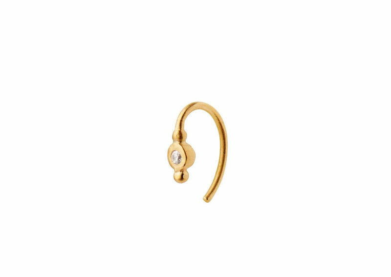 Stine A - Petit Bon Bon White Zircon Earring Piece - Gold