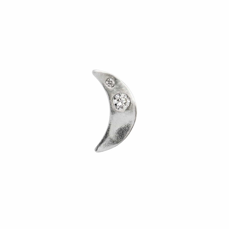 Stine A - Petit Bella Moon Earring - Silver