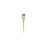 Stine A - Shelly Pearl Earring with Chain - Gold