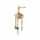 Stine A - Ile de L'Amour with Dancing Stones Earring - Gold