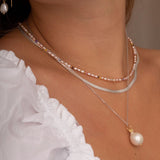 Stine A - Baroque Pearl Pendant - Gold