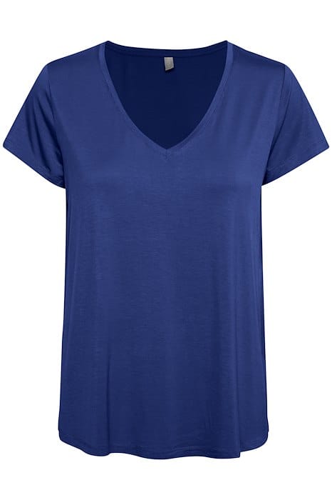 Culture Poppy V-Neck T-shirt - Blue