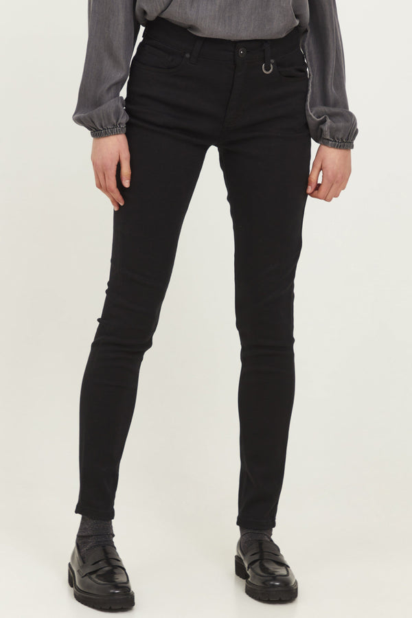 Pulz Emma Jeans Super Skinny - Black Beauty