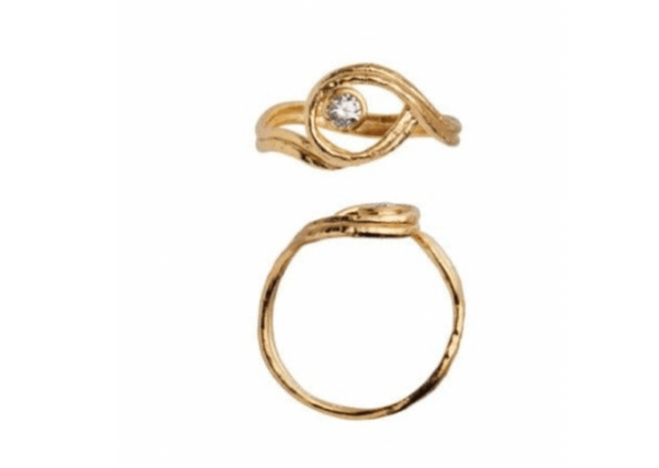 Stine A - Balancé  Ring with Stone Gold