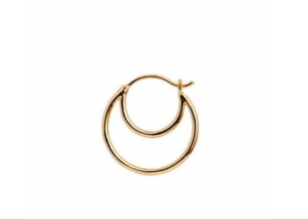 Stine A - Double Creol Earring Gold