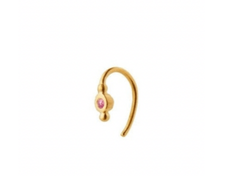 Stine A - Petit Bon Bon Pink Zircon Earring Piece - Gold