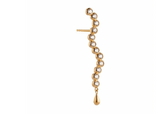 Stine A Midnight Sparkle Long Earring Gold - Left