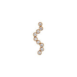 Stine A - Midnight Sparkle Earring Gold - Left