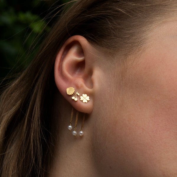 Stine A - Dancing Three Pearls Behind Ear Gold