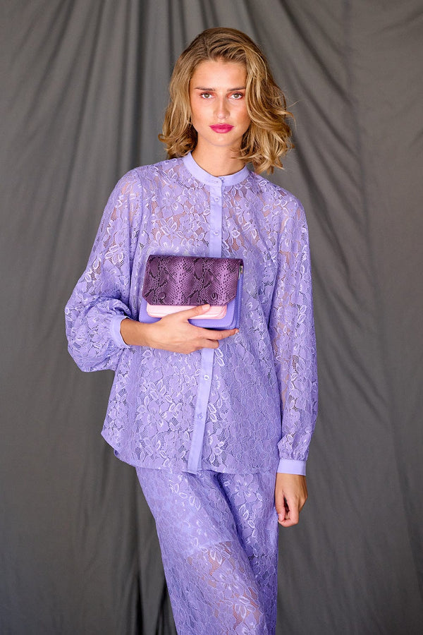 Noella - Bristol Lace Shirt - Lilac