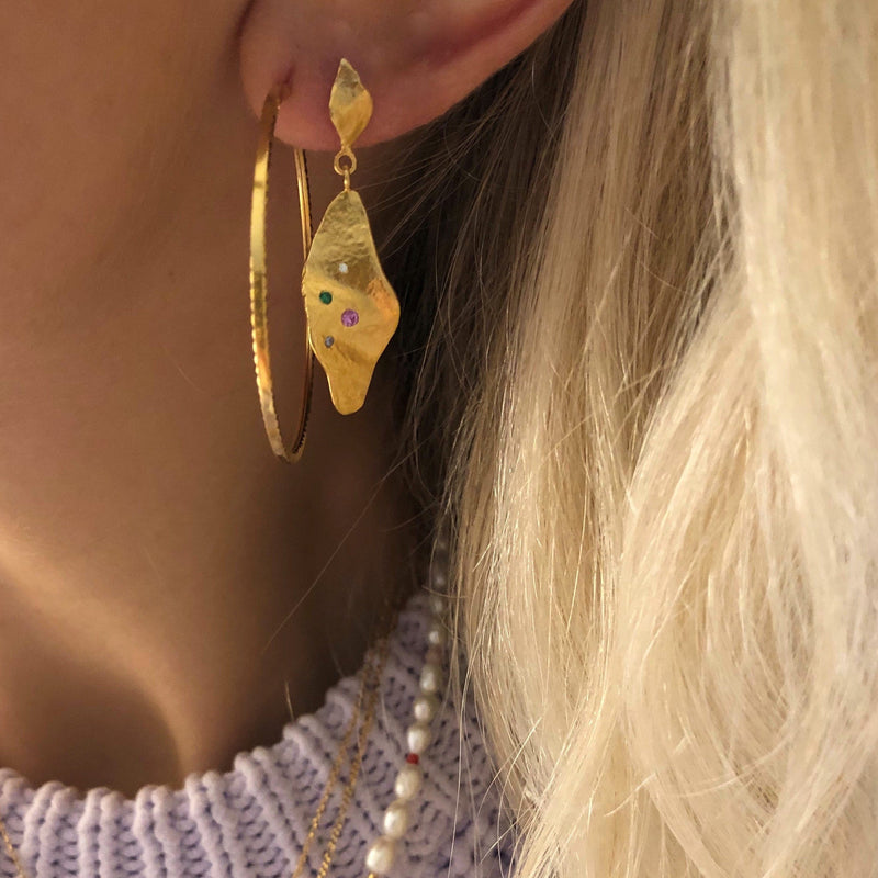 Stine A - Big Etoile Creol Earring - Gold