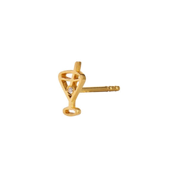 Stine A - Tres Petit Cocktail Earring Gold