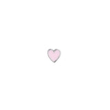 Stine A - Petit Love Heart Light Pink Silver